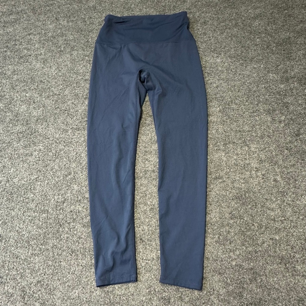 Alo Leggings Womens Size XS Navy Blue High Waisted Athletic Yoga Activewear